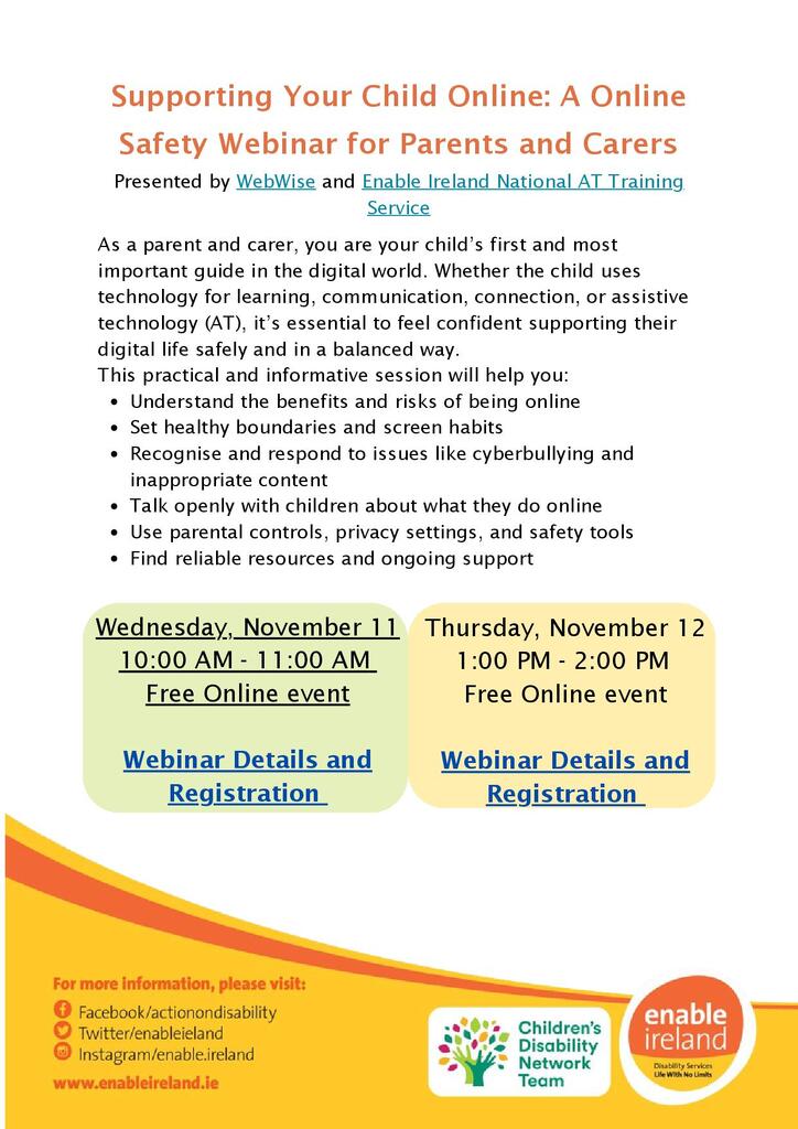 Supporting Your Child Online- Link Flyer PDF